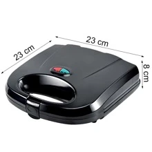 BYQ Máquina eléctrica para hacer wafflera, electrodomésticos de cocina, máquina de desayuno para gofres, olla antiadherente de hierro para hornear - Negro - Ver 10