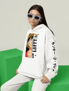 ANIME PIECE Piece Anime Straw Hat Sweatshirt MLT 2033 GEEK FLUX - White - View 3