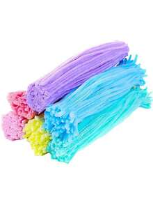 1個隨機顏色的diy手工藝材料包,包括捲髮棒、洋蔥形頭髮股和卷曲頭髮股 - 彩色 - 查看 9