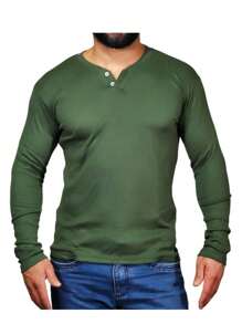 Men T-Shirts - xanh quân đội - Xem 2