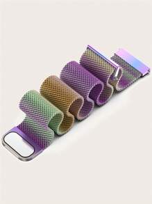 1pc 7 Color Milan Style Magnetic Clasp Stainless Steel Watch Band Compatible With Samsung Galaxy Watch 7/6/5/4, Fits 40mm/42mm/43mm/44mm/45mm/46mm/47mm