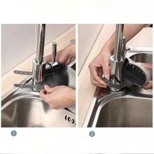 1 Pieza Organizador De Cesta De Esponja De Fregadero De Cocina, Soporte De Grifo Organizador De Estante De Almacenamiento - Multicolor - Ver 10