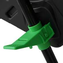 DC DICLASSE 34 Gal Outdoor Compost Tumbler Bin 360° Dual Chamber Rotating with 2 Sliding Doors & Lockable Brake - xanh đen - Xem 10