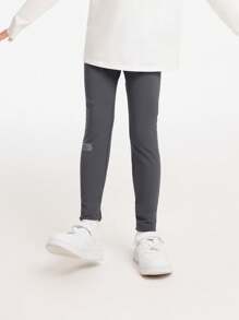 Annil Girls' Bottom Pants, Versatile High Stretch Yoga Leggings For Autumn And Winter