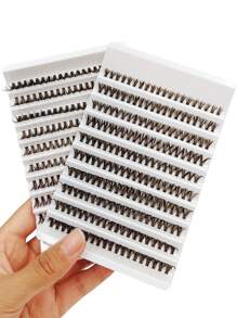 Asiteo Brown Lashes DIY Faux Mink False Eyelashes Soft Fluffy D Curling Russian Strip 3D Multi-Style Lashes Makeup Extension Eyelashes Lash Clusters, Eyelash Clusters, Individual Eyelashes, Lashes, Fake Lashes - D - View 8