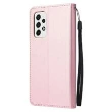 黑色錢包款式帶卡槽照片架支援翻轉套，適用於三星Galaxy A12 A13 A14 A32 A33 A34 A50 A51 A52 A53 A54 A71 A04 A04s A04e A30s A52s M04 M12 M13 5G M14軟矽膠防摔保護殼 - 黑色 - 查看 10