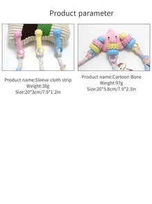 1pc, Tpr Material, Material, Resistant To Biting And Teeth Grinding, Dog Supplies, Rope Strips, Pet Toys - Multicolor - View 5