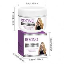 Rozino 1瓶50克紫色護髮霜: 深層滋養、防毛躁、修復熱&染劑損傷、平滑秀髮、去除黃色肌色、減少黃銅色調和修復乾&受損髮質-無殘酷、純素配方,適用於所有髮質和質地 - 紫色 - 查看 9