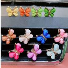 QUEES 1pc Butterfly Aromatherapy Clip - Red - View 1