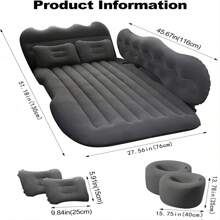 Colchón Coche Cama De Viaje Inflable Hogar Alfombra De Campi - Negro - Ver 2