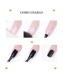 1 Pieza Top Matte Gel UV/LED Para Uñas 7.5ml - transparente - Ver 4