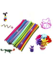 1個隨機顏色的diy手工藝材料包,包括捲髮棒、洋蔥形頭髮股和卷曲頭髮股 - 彩色 - 查看 5