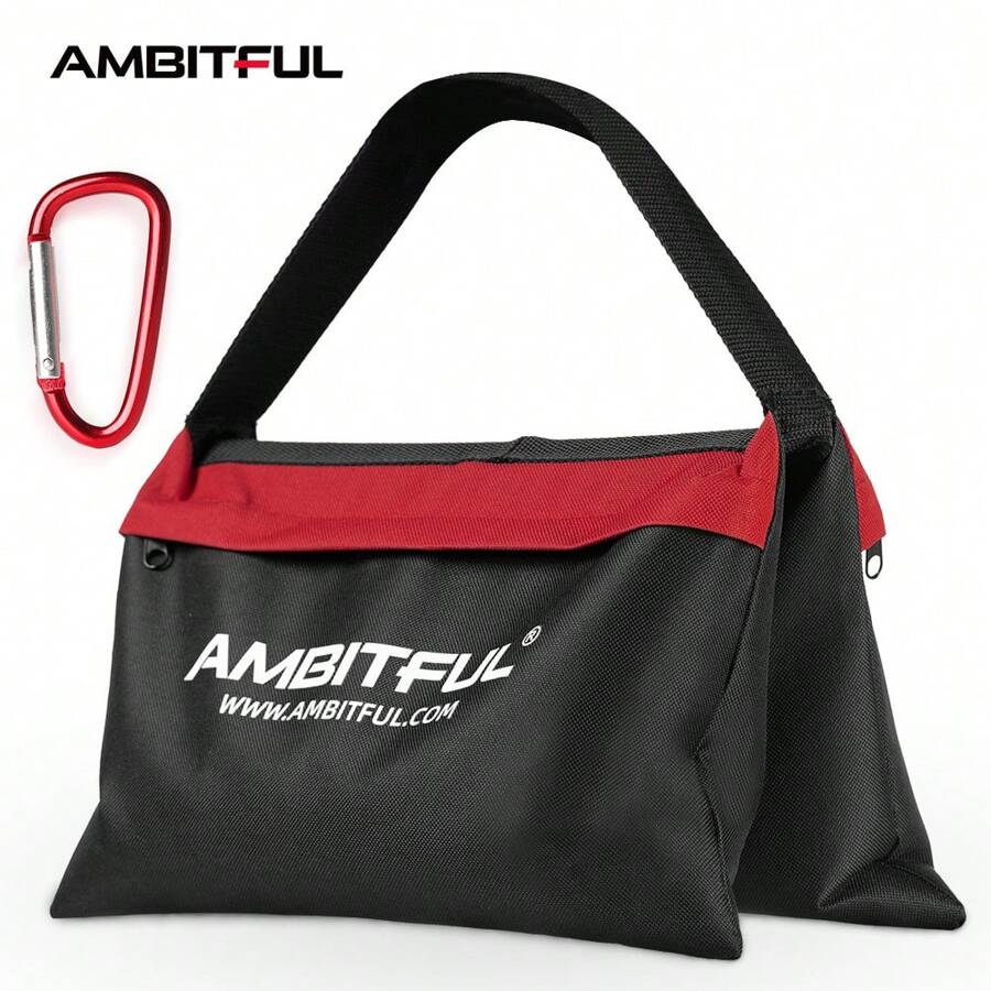 Ambitful 44x33cm燈架重負重沙包,相機攝影棚橫撐平衡重量牛津布包 - 黑色 - 查看 1