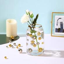 360pcs Mix Sizes Floating Beads Faux Pearl With No Holes - Mixed Sizes, Perfect For DIY Wedding, Birthday, Anniversary, Christmas, Holiday Ornaments, Vase Decoration - floating beads - View 4