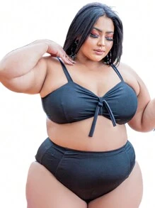 Women Bikini Sets - 黑色 - 查看 3