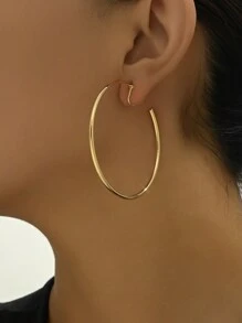 3 Paare einfache & legere metallische Creolen Clip-On Ohrringe für Frauen, vielseitiger Schmuck für Date, Urlaub, Party, Geschenkset für Neujahr & Valentinstag, Mama, Mutter, Muttertag