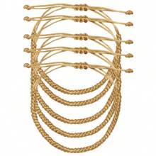 1pc Men's Lucky Weave Bracelet, Wholesale Men's Multi-item Bracelet Set, Daily Match, Valentine's Day Gift - Black - View 22