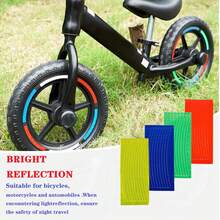 10入/套 山地自行車鋼圈反光貼紙,公路自行車輪圈貼紙,騎行裝備配件,適用於自行車、摩托車、汽車