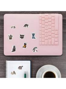 500PCS Cute Cartoon Raccoons Stickers Roll Vinyl Stickers For Scrapbook,Journaling,Laptop,Bumper,Skateboard,Water Bottles,Computer,Phone,Cartoon Stickers Roll Back To School