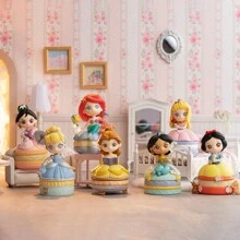Miniso Hộp đựng bánh Macaron Princess Collection 1 cái (hỗn hợp), đồ trang trí hộp giấu, quà tặng sinh nhật công chúa - Màu vàng - Xem 1