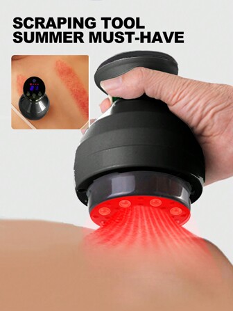 Electric Scraping Instrument, Meridian Brush Handheld Electric Meridian Brush Slimming Body Brush Massage Tool Deep Tissue Massager For Muscles, Back, Foot, Neck, Shoulder, Leg, Calf Universal Lymphatic Dredging, Cupping, Kneading, Abdominal And Back Massage Device