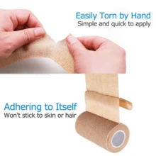 3 Rolls Breathable Disposable Gauze Bandage, Comfortable For One Time Use - Baby Blue - View 3