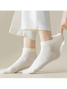 5pairs Solid Ankle Socks