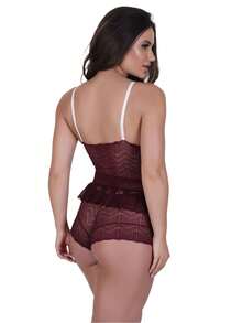 Women Sexy Lingerie Sets - Màu Đỏ Sâu - Xem 2