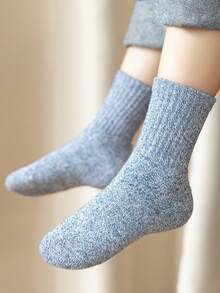 3 Pares/paquete De Escarpines De Estilo Antiguo Para Niños En Tonos Azules - Multicolor - Ver 3