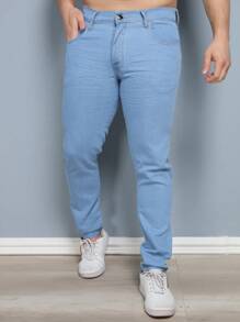 Calça Jeans Skinny Masculina Com Lycra Estica