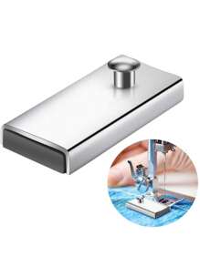 1/2/3/4/5pcs Magnetic Sewing Guide, Sewing Machine Presser Feet, Household Multifunctional Presser Foot, Sewing Supplies - Silver - View 1