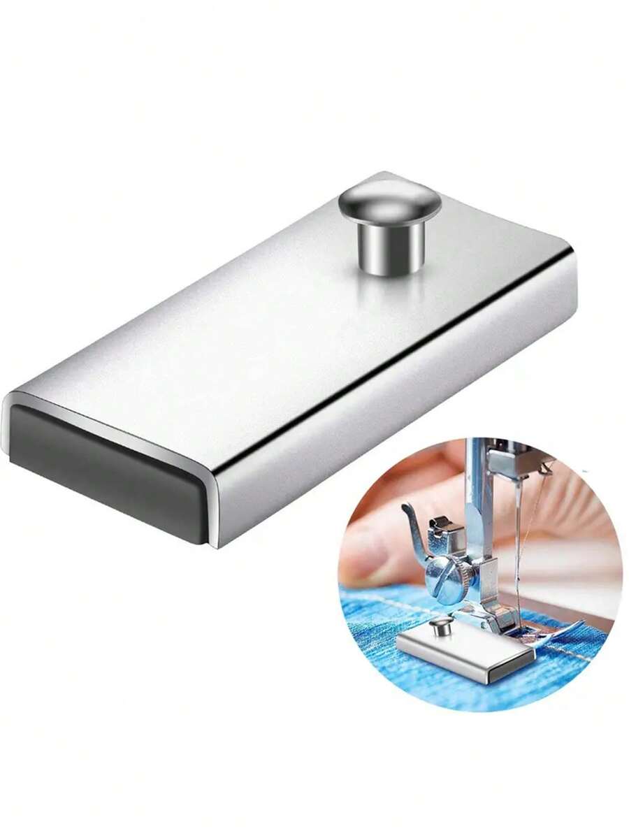 1/2/3/4/5pcs Magnetic Sewing Guide, Sewing Machine Presser Feet, Household Multifunctional Presser Foot, Sewing Supplies - Silver - View 1