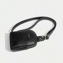 簡約時尚斜背胸包,2023 年秋季新款女士運動時尚單肩包和復古小皮夾適合街頭風格