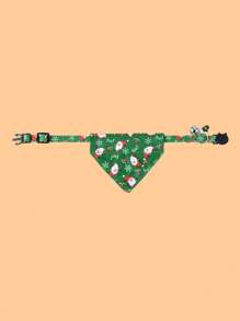 1 Pieza Collar Ajustable Para Gatos Y Perros, Se Puede Utilizar Como Decoración De Navidad Para Mascotas - Multicolor - Ver 1