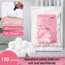 100 件美甲工具組:卸妝球、指甲油卸妝墊、凝膠指甲油卸妝墊