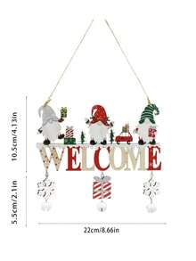 聖誕節裝飾 木製聖誕樹掛飾 創意聖誕裝飾手工藝品 掛門上裝飾