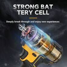 Brushless Battery Electric Wrench, High Torque Lithium Electric Wind Gun, Socket Wrench Set For Automotive Repair - Yellow - View 7