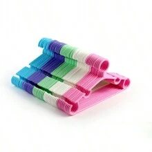 10pcs Purple Plastic Clothes Hanger For Wet & Dry Use - Purple - View 4