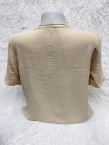 Modelo: blusa de manga curta com trança na frente : Tamanho : M,G,GG