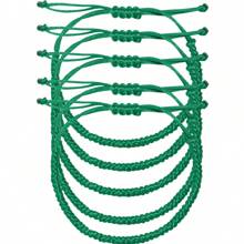 1pc Men's Lucky Weave Bracelet, Wholesale Men's Multi-item Bracelet Set, Daily Match, Valentine's Day Gift - Black - View 20