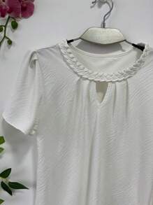 Women Tops - 白色 - 查看 2
