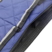 Gray Baby Stroller Hanging Bag With Side Mesh Pockets And Reflective Stripe - Grey - View 2