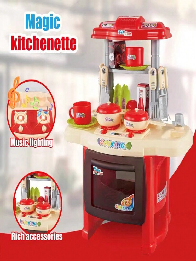 此玩具廚房套裝帶有模擬diy廚房用品套裝,可幫助培養孩子的操作技能和思維能力。套裝附帶多種逼真的配件,是生日、感恩節、聖誕節等各種假期的完美禮物。該產品為兒童角色扮演和智力發展而設計,是一份包裝完美的禮物,讓孩子擁有自己的廚房用品。 - 粉色 - 查看 2