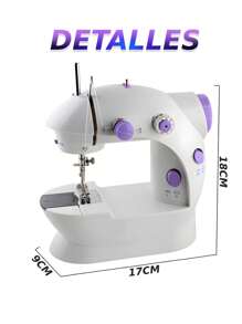 SINAI Máquina De Coser Portatil Mini. Maquinita Electrica De Costura Altamente Resistente.