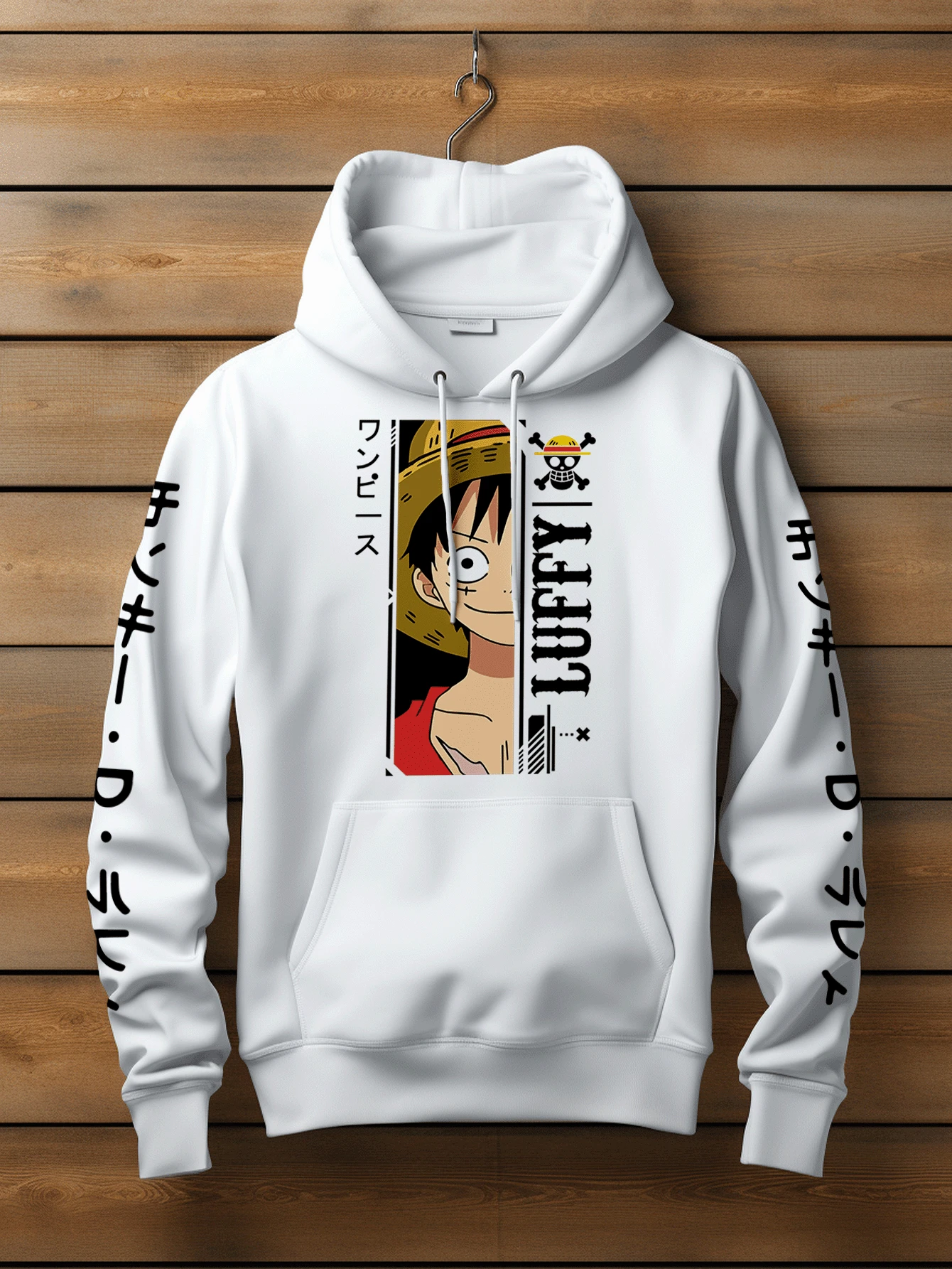 ANIME PIECE Piece Anime Straw Hat Sweatshirt MLT 2033 GEEK FLUX - White - View 1