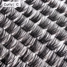 120pcs False Eyelashes, Lash Clusters, Lengthening Wisps, Contact Lens Friendly, Easy To Apply, Reusable Strip Lashes DIY Eyelash Extension Long Individual Lasheslash Clusters,Eyelash Clusters,Individual Eyelashes,Lashes,Fake Lashes - Baby Pink - View 2
