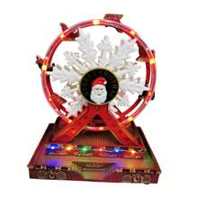 ADORNO NAVIDAD RUEDA DE LA FORTUNA - Rojo - Ver 2