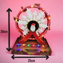 ADORNO NAVIDAD RUEDA DE LA FORTUNA - Rojo - Ver 3