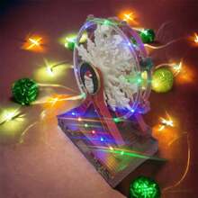 ADORNO NAVIDAD RUEDA DE LA FORTUNA - Rojo - Ver 4