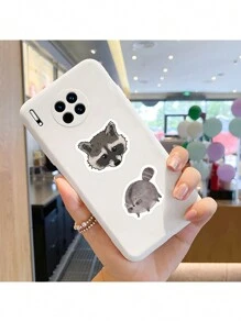 500PCS Cute Cartoon Raccoons Stickers Roll Vinyl Stickers For Scrapbook,Journaling,Laptop,Bumper,Skateboard,Water Bottles,Computer,Phone,Cartoon Stickers Roll Back To School